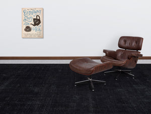 Gray Over Dyed Vintage XLarge Rug 9'11'' x 12'9'' ft 301 x 388 cm