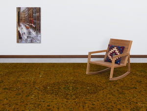 Yellow Over Dyed Vintage XLarge Rug 10'0'' x 13'7'' ft 305 x 413 cm