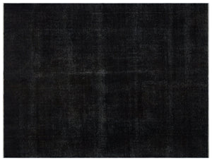 Black Over Dyed Vintage XLarge Rug 9'11'' x 12'10'' ft 303 x 392 cm