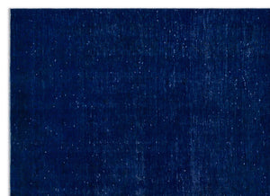 Blue Over Dyed Vintage XLarge Rug 7'11'' x 11'2'' ft 241 x 340 cm