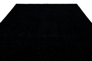Black Over Dyed Vintage XLarge Rug 9'7'' x 13'9'' ft 291 x 418 cm