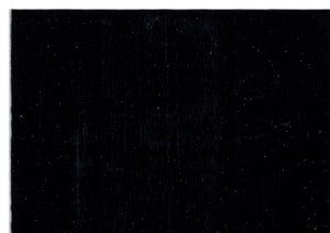 Black Over Dyed Vintage XLarge Rug 9'7'' x 13'9'' ft 291 x 418 cm