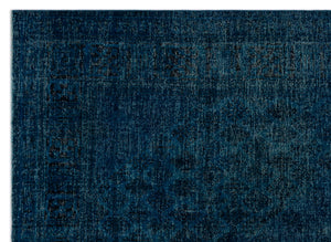 Turquoise  Over Dyed Vintage XLarge Rug 9'10'' x 13'7'' ft 300 x 414 cm