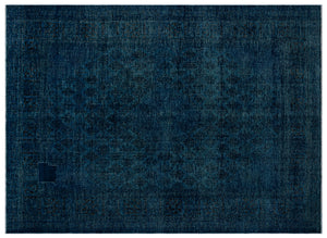 Turquoise  Over Dyed Vintage XLarge Rug 9'10'' x 13'7'' ft 300 x 414 cm