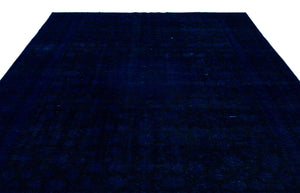 Blue Over Dyed Vintage XLarge Rug 9'0'' x 12'3'' ft 275 x 374 cm