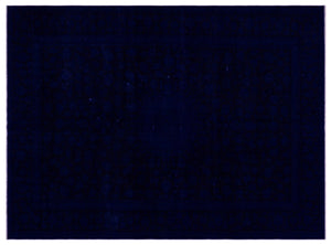 Blue Over Dyed Vintage XLarge Rug 9'0'' x 12'3'' ft 275 x 374 cm