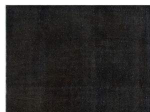 Black Over Dyed Vintage XLarge Rug 9'8'' x 12'12'' ft 295 x 395 cm