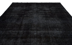 Black Over Dyed Vintage XLarge Rug 9'0'' x 12'6'' ft 275 x 380 cm