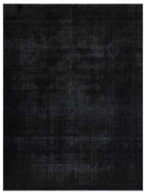 Black Over Dyed Vintage XLarge Rug 9'0'' x 12'6'' ft 275 x 380 cm