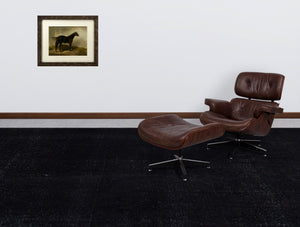 Black Over Dyed Vintage XLarge Rug 9'9'' x 12'6'' ft 296 x 380 cm