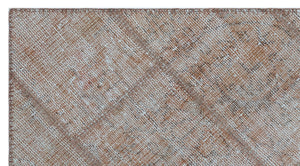 Brown Over Dyed Patchwork Unique Rug 2'7'' x 4'11'' ft 80 x 150 cm