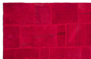 Mixed Over Dyed Kilim Patchwork Unique Rug 6'4'' x 9'9'' ft 192 x 297 cm