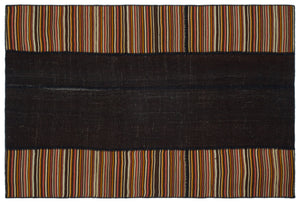 Mixed Over Dyed Kilim Patchwork Unique Rug 6'7'' x 9'11'' ft 201 x 302 cm