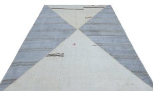 Mixed Over Dyed Kilim Patchwork Unique Rug 6'7'' x 9'11'' ft 200 x 303 cm