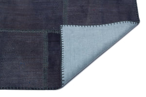 Mixed Over Dyed Kilim Patchwork Unique Rug 5'1'' x 7'8'' ft 155 x 234 cm