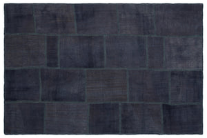 Mixed Over Dyed Kilim Patchwork Unique Rug 5'1'' x 7'8'' ft 155 x 234 cm