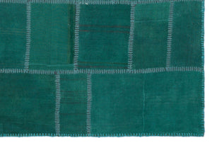 Mixed Over Dyed Kilim Patchwork Unique Rug 5'1'' x 7'9'' ft 155 x 235 cm