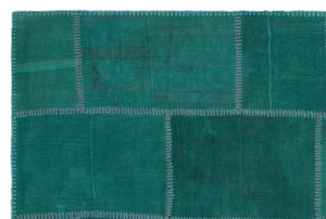 Mixed Over Dyed Kilim Patchwork Unique Rug 5'1'' x 7'9'' ft 155 x 235 cm