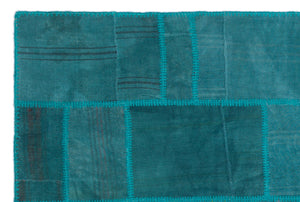 Mixed Over Dyed Kilim Patchwork Unique Rug 4'11'' x 7'5'' ft 150 x 225 cm