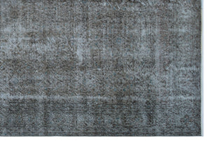 Brown Over Dyed Vintage Rug 6'11'' x 10'4'' ft 210 x 316 cm