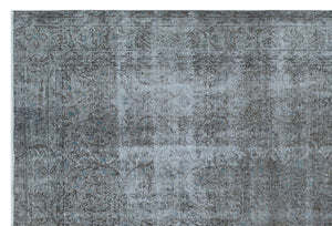 Brown Over Dyed Vintage Rug 6'11'' x 10'4'' ft 210 x 316 cm