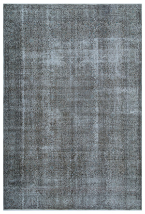 Brown Over Dyed Vintage Rug 6'11'' x 10'4'' ft 210 x 316 cm