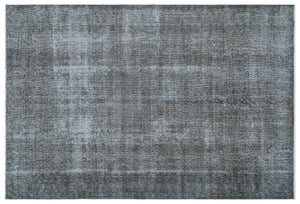 Brown Over Dyed Vintage Rug 6'11'' x 10'4'' ft 210 x 316 cm