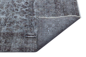 Gray Over Dyed Vintage Rug 5'11'' x 9'5'' ft 180 x 287 cm