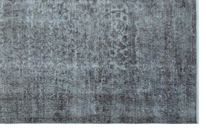 Gray Over Dyed Vintage Rug 5'11'' x 9'5'' ft 180 x 287 cm