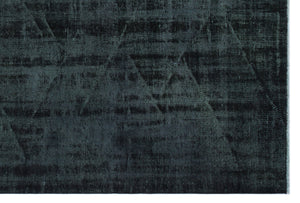 Black Over Dyed Vintage Rug 5'10'' x 8'8'' ft 179 x 264 cm