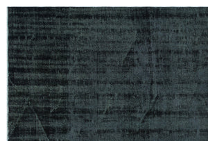 Black Over Dyed Vintage Rug 5'10'' x 8'8'' ft 179 x 264 cm