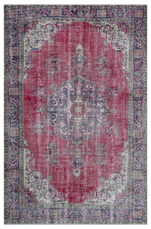 Naturel Over Dyed Vintage Rug 5'11'' x 9'3'' ft 180 x 282 cm