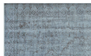 Blue Over Dyed Vintage Rug 5'3'' x 8'5'' ft 159 x 256 cm