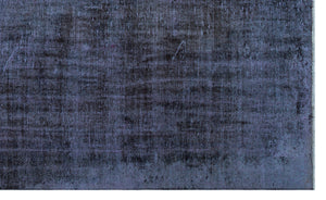 Black Over Dyed Vintage Rug 6'1'' x 10'2'' ft 186 x 309 cm