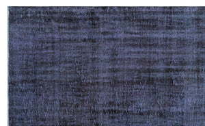 Black Over Dyed Vintage Rug 6'1'' x 10'2'' ft 186 x 309 cm
