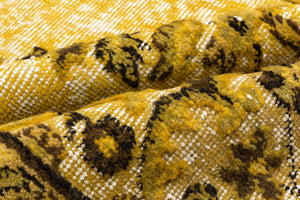 Yellow Over Dyed Carved Rug 5'7'' x 9'7'' ft 170 x 293 cm