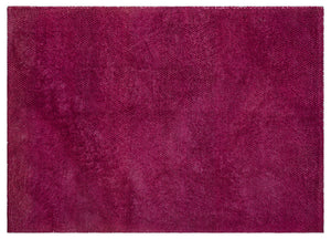 Striped Over Dyed Kilim Rug 4'4'' x 6'1'' ft 133 x 185 cm