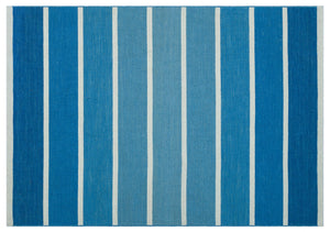 Striped Over Dyed Kilim Rug 4'0'' x 5'10'' ft 123 x 178 cm