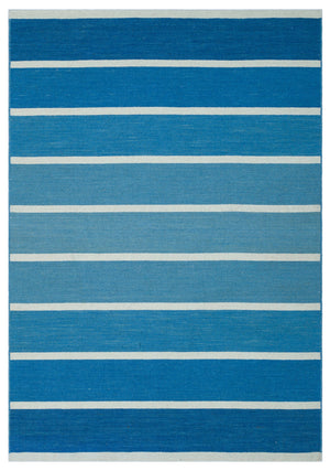Striped Over Dyed Kilim Rug 4'0'' x 5'10'' ft 123 x 178 cm