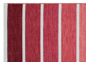Striped Over Dyed Kilim Rug 4'2'' x 5'11'' ft 128 x 180 cm