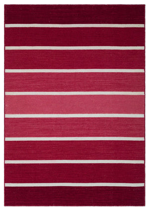 Striped Over Dyed Kilim Rug 4'0'' x 5'9'' ft 122 x 175 cm