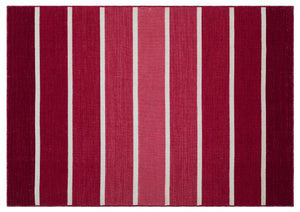 Striped Over Dyed Kilim Rug 4'0'' x 5'9'' ft 122 x 175 cm