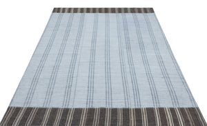 Mixed Over Dyed Kilim Patchwork Unique Rug 5'4'' x 7'7'' ft 163 x 230 cm