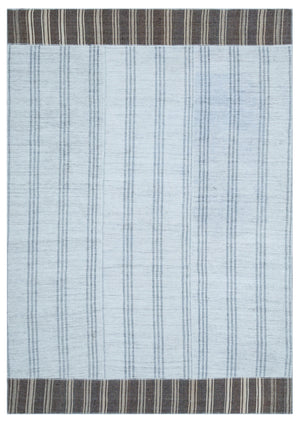 Mixed Over Dyed Kilim Patchwork Unique Rug 5'4'' x 7'7'' ft 163 x 230 cm