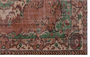 Naturel Over Dyed Vintage Rug 5'7'' x 8'8'' ft 170 x 265 cm
