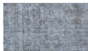 Blue Over Dyed Vintage Rug 4'2'' x 7'6'' ft 128 x 228 cm