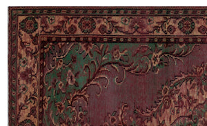 Naturel Over Dyed Vintage Rug 5'6'' x 8'11'' ft 168 x 273 cm