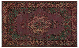 Naturel Over Dyed Vintage Rug 5'6'' x 8'11'' ft 168 x 273 cm