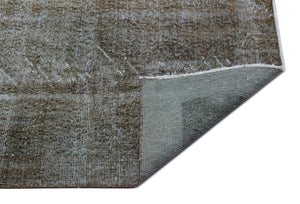 Gray Over Dyed Vintage Rug 5'7'' x 9'0'' ft 169 x 275 cm