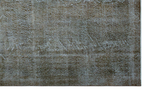 Gray Over Dyed Vintage Rug 5'7'' x 9'0'' ft 169 x 275 cm